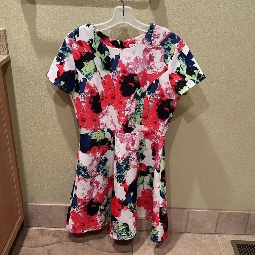 Milly womans colorful dress in a size 12 - Picture 2 of 11